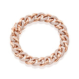 Alternating Curb Link Bracelet