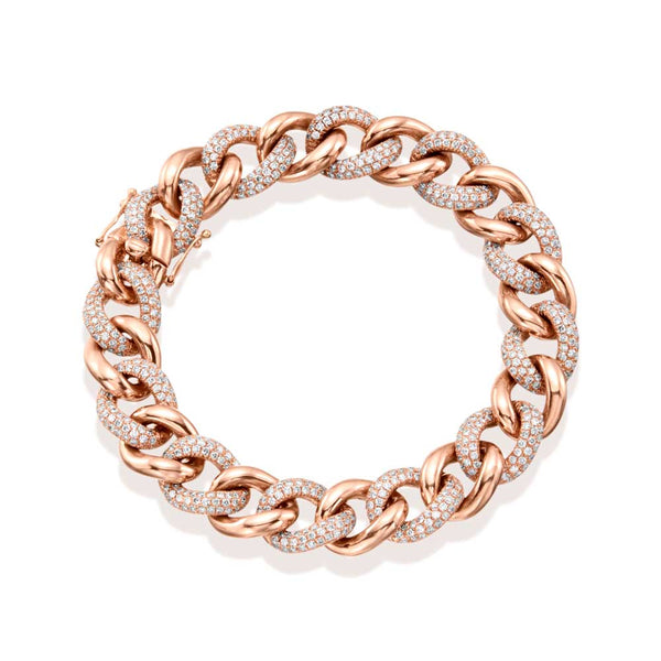 Alternating Curb Link Bracelet