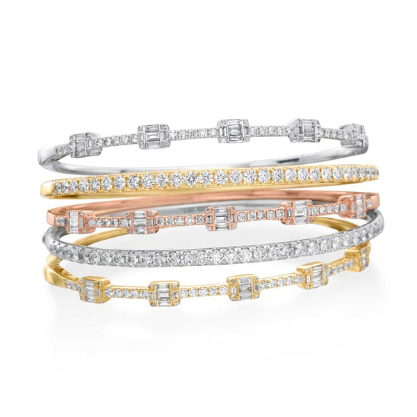 Baguette Stacking Bracelets