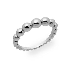 Caviar Beaded Ring White Gold