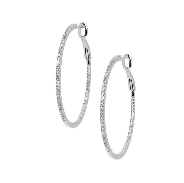 Diamond Hoop Earrings