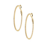 Diamond Hoop Earrings