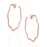 Flower Outline Hoop Earrings