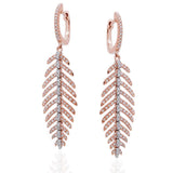 Hinged Feather Earrings