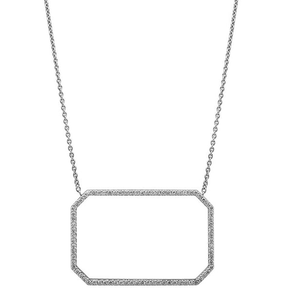 Open Rectangle Necklace