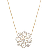 Ornate Open Flower Necklace