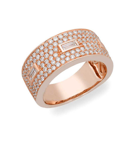 Pave And Baguette Band