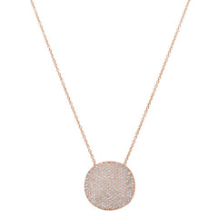 Potato Chip Necklace Rose Gold