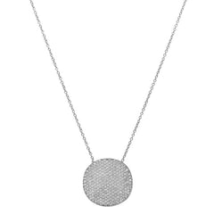 Potato Chip Necklace White Gold