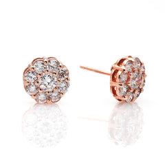 Sydney Cluster Earrings Rose Gold