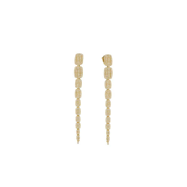 Tapered Pave Earrings